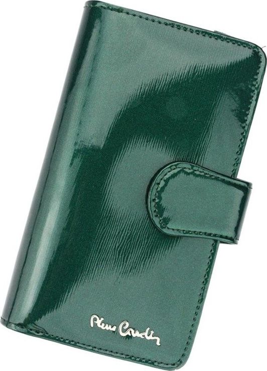 Pierre Cardin Portfel damski skórzany PIERRE CARDIN 05 LINE 116 Zielony uniwersalny