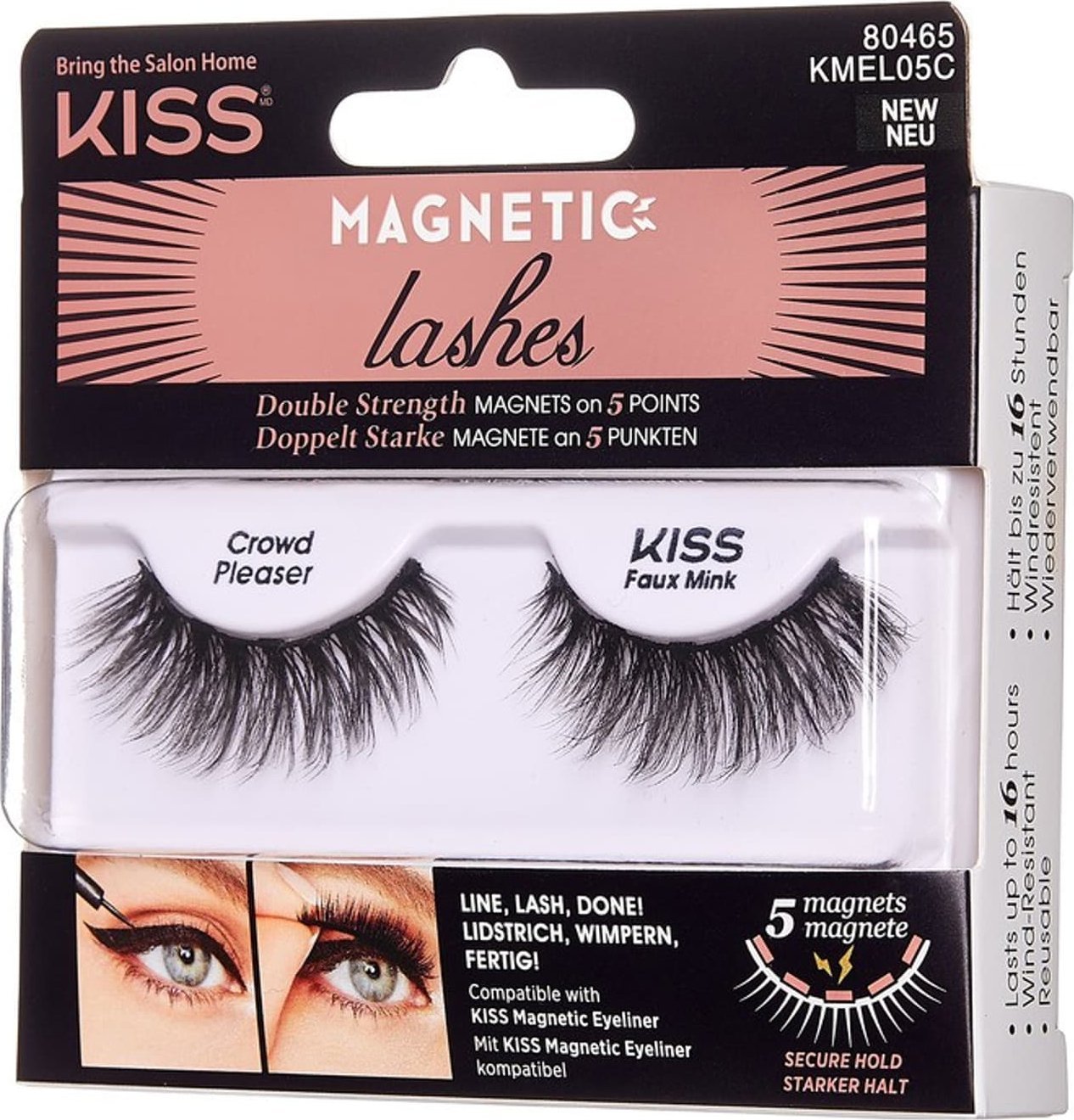 Kiss KISS Rzęsy magnetyczne na eyeliner Crowd Pleaser 1op.