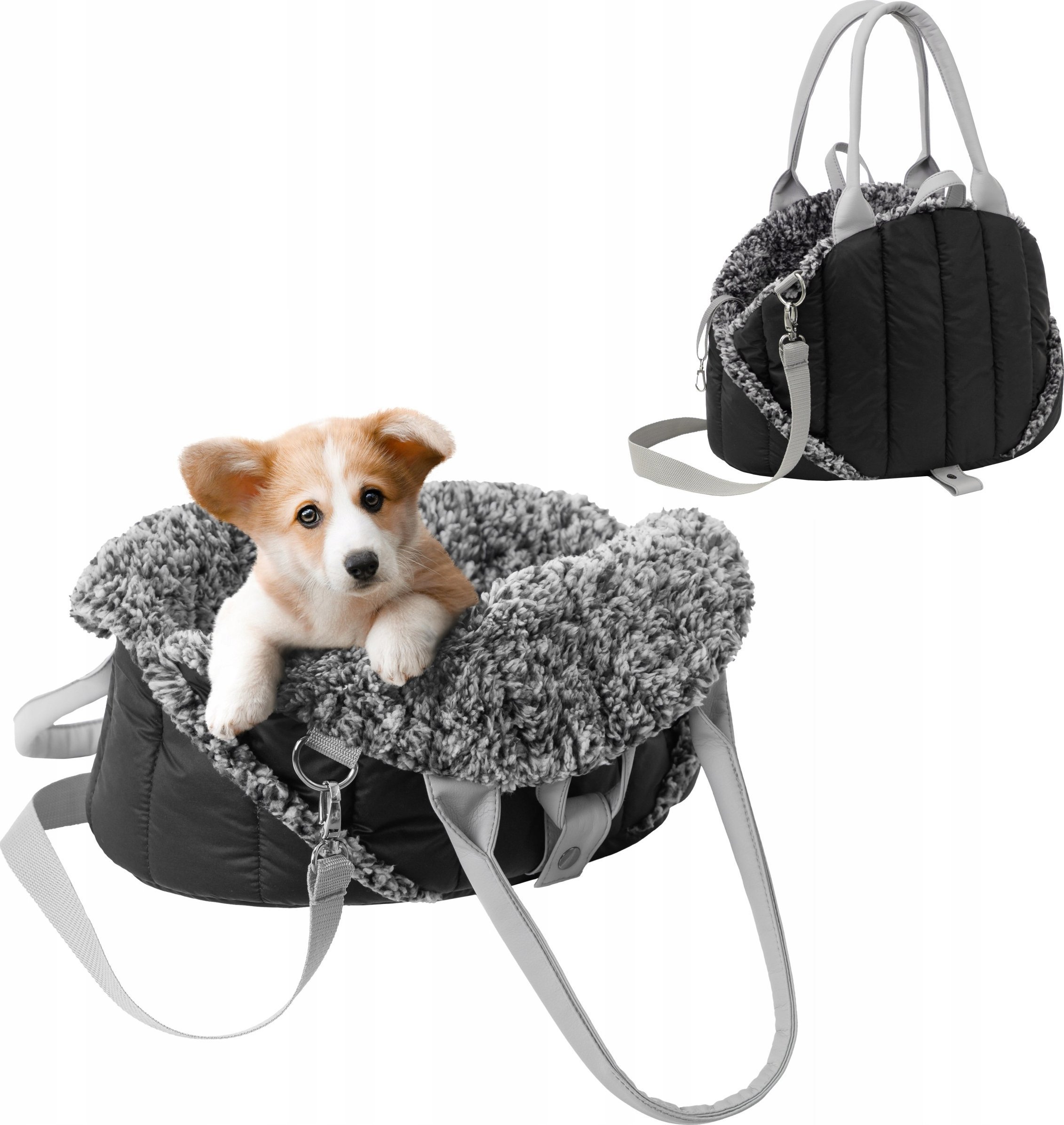 Torba DOGGY R1 TORBA SEA SHELL CZARNY