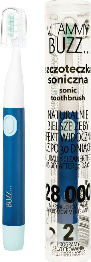 Vitammy VITAMMY BUZZ GRANAT UNIWERSALNA SZCZOTECZKA SONICZNA Z 28 000 MIKRORUCHÓW, 2 PROGRAMAMI SZCZOTKOWANIA