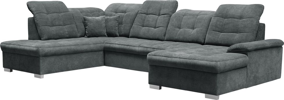 Selsey Narożnik z funkcją spania Jamaal U prawostronny szary