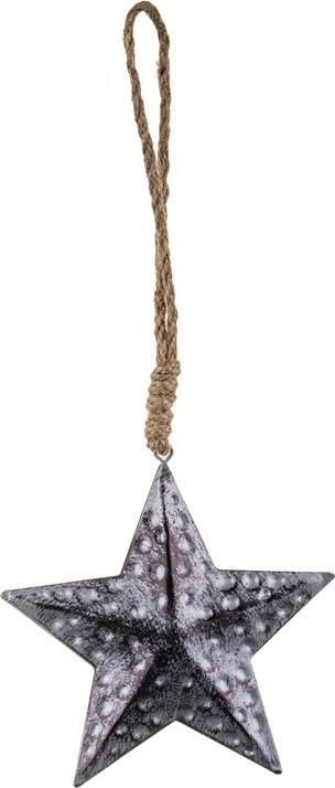Art-Pol Zawieszka Świąteczna Gwiazdka srebrna metalowa