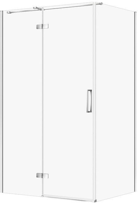 KABINA PRYSZNICOWA CITY Z ZAWIASAMI CHROM 120X90X195 LEWA TRANSP