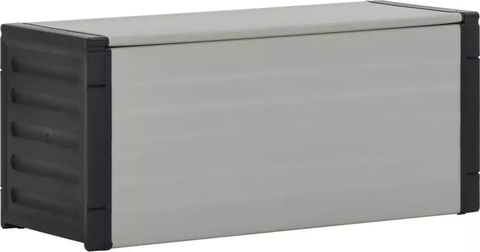 vidaXL vidaXL Kosz na śmieci, szary, 85x34x40 cm