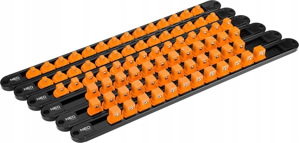 Uchwyty na nasadki 1/4", 3/8", 1/2" - zestaw 6 szt.