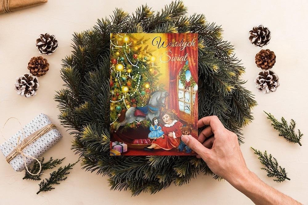 HENRY Karnet B6 BN Choinka z zabawkami