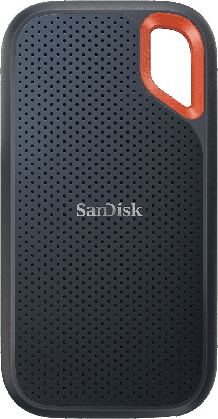 Dysk zewnętrzny SSD SanDisk Extreme Portable V2 2TB Czarno-pomarańczowy (SDSSDE61-2T00-G2)