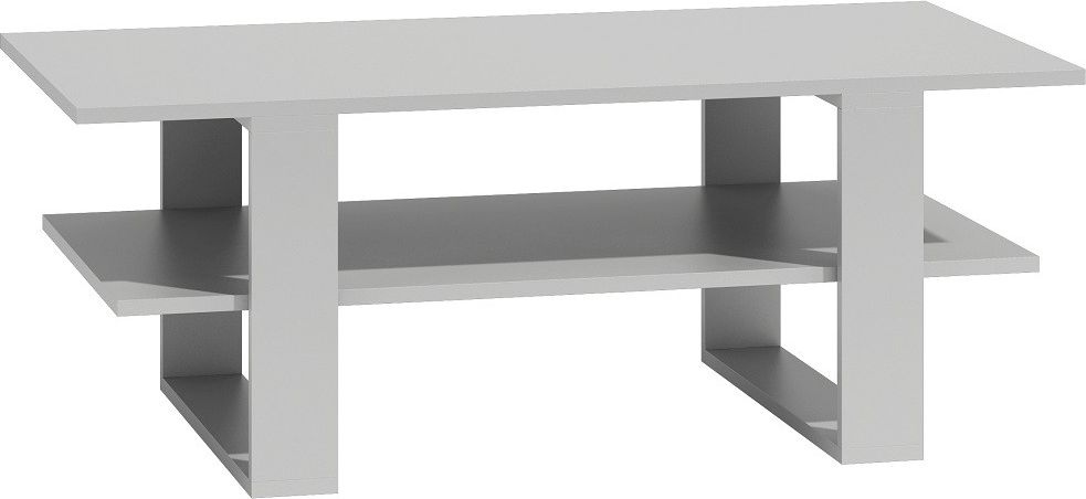 Topeshop Ława stolik kawowy salon biała 120x55x60 (SM STOLIK BIEL)