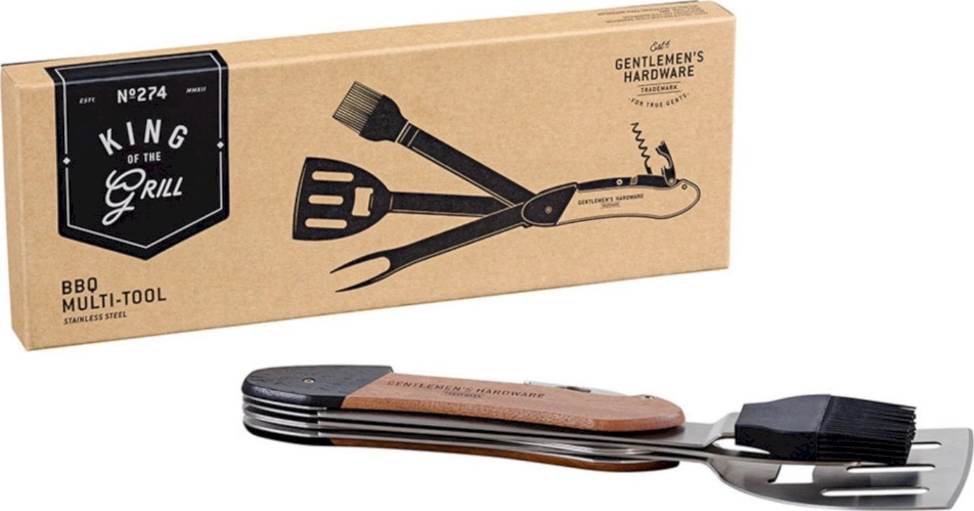 Gentlemens Hardware Multitool dwuczęściowy na grilla - duży | GENTLEMENS HARDWARE