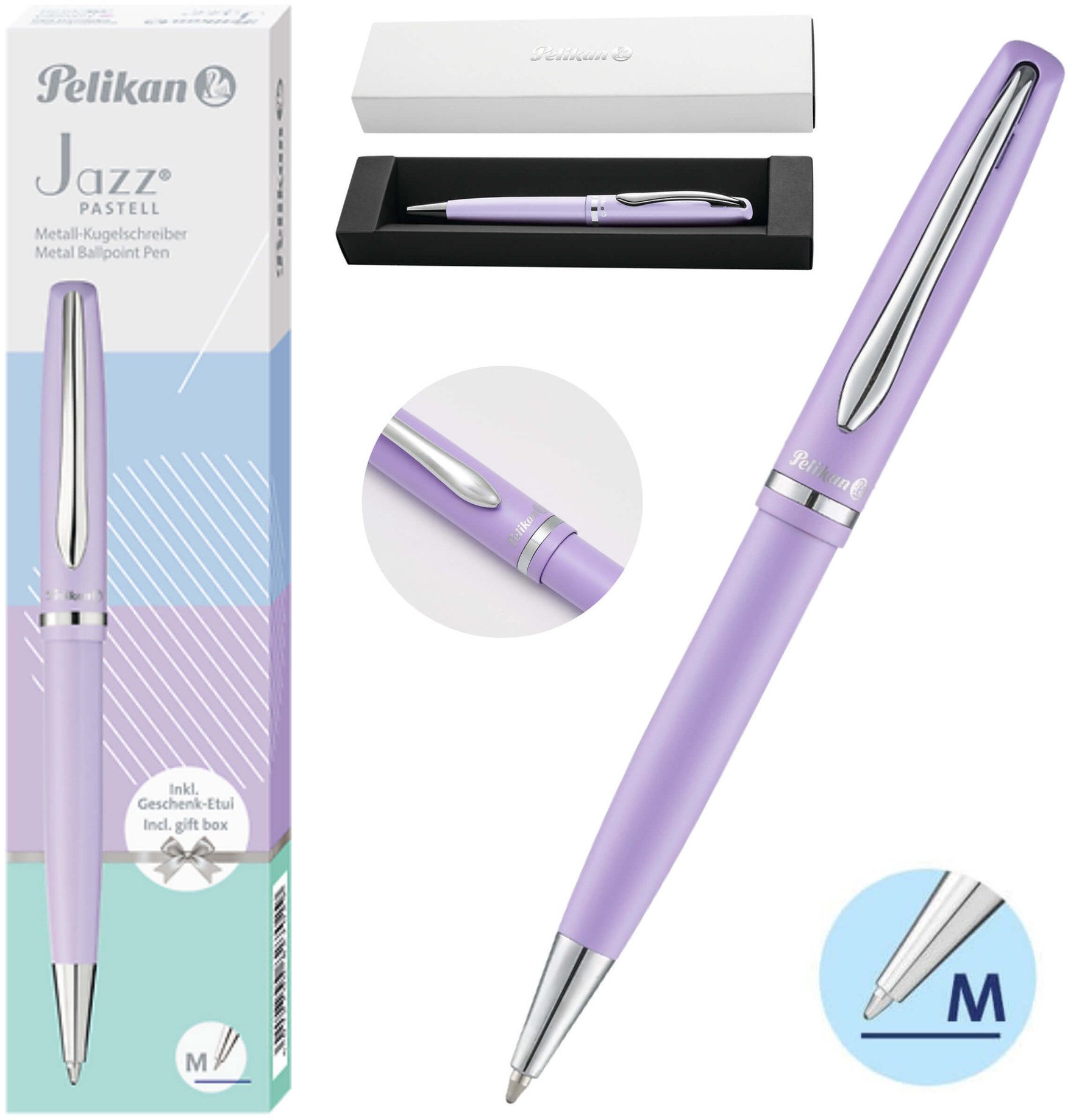 Długopis Jazz Pastel na prezent pudełko Lavender fioletowy PELIKAN