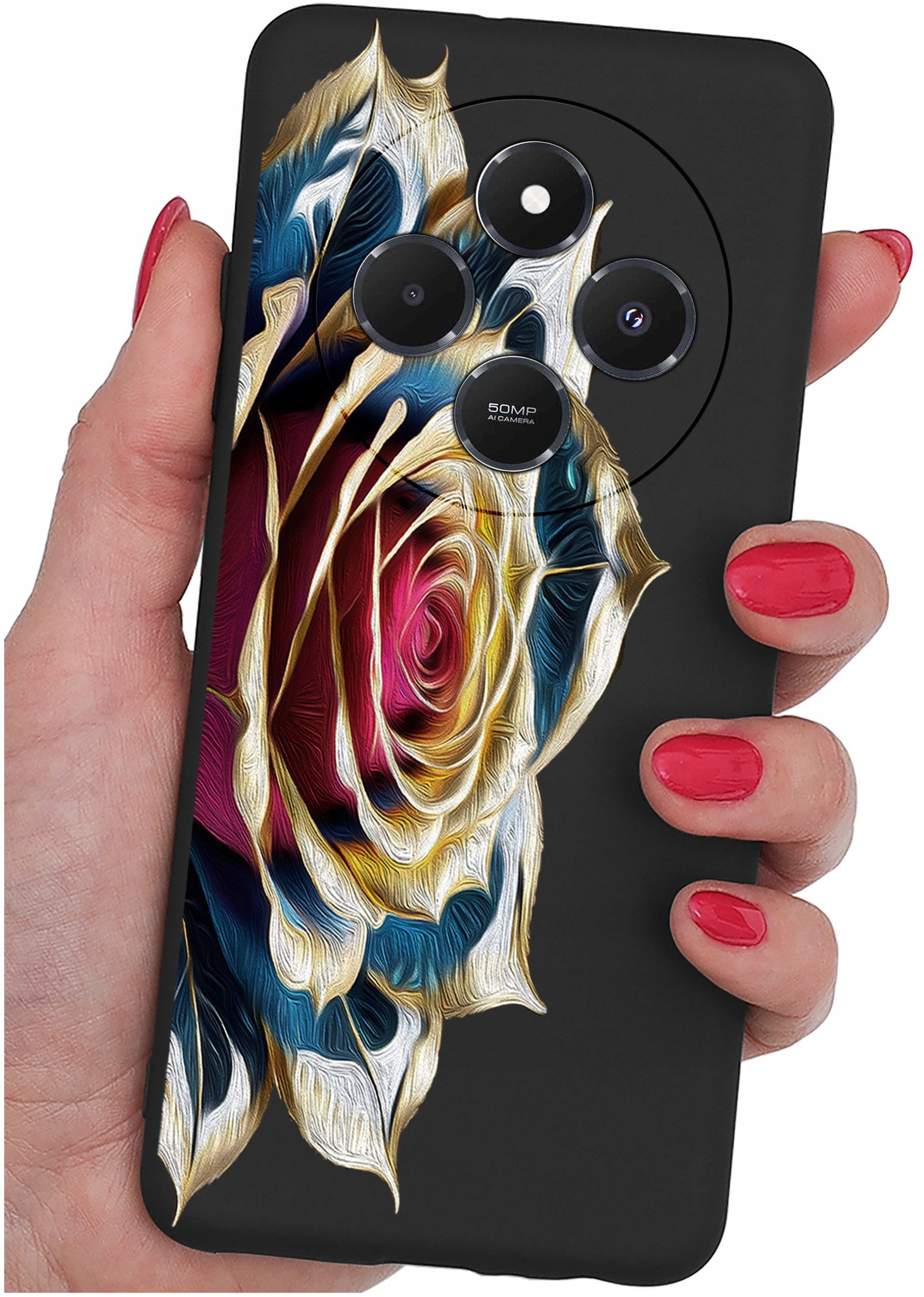 Etui do Xiaomi Redmi 14C WZORY |SILIKONOWE MATT CASE + SZKŁO 9H