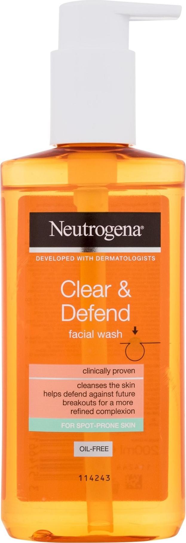 Neutrogena Neutrogena Clear & Defend Facial Wash Żel oczyszczający 200ml
