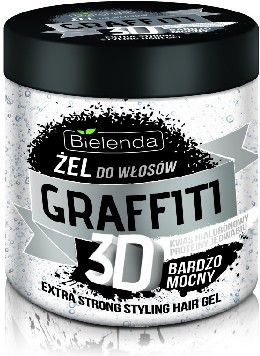 Bielenda Graffiti 3D Żel do układania włosów bardzo mocny 250 ml