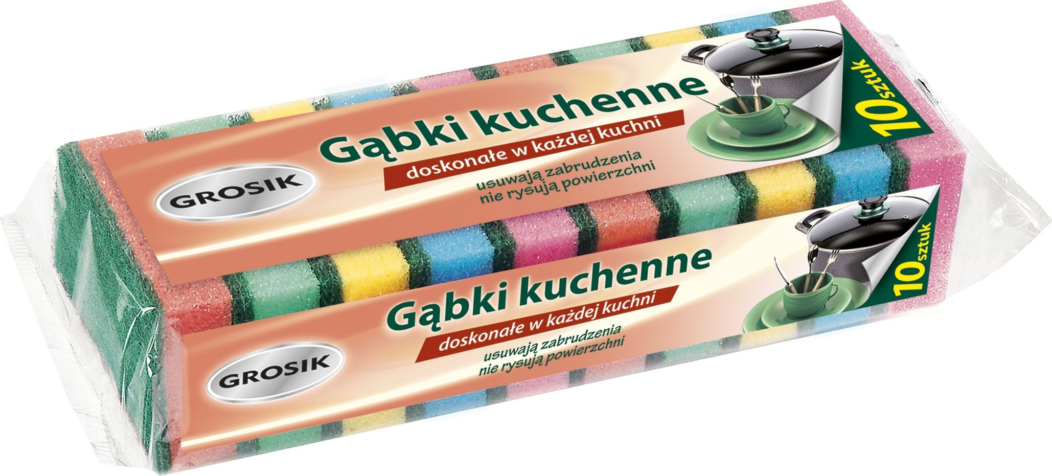 JAN Niezbędny Sarantis Jan Niezbędny Grosik Gąbka kuchenna 10szt