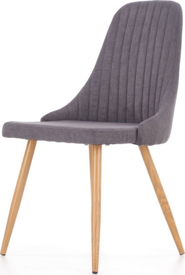 Selsey Krzesło tapicerowane Muela ciemnopopielate