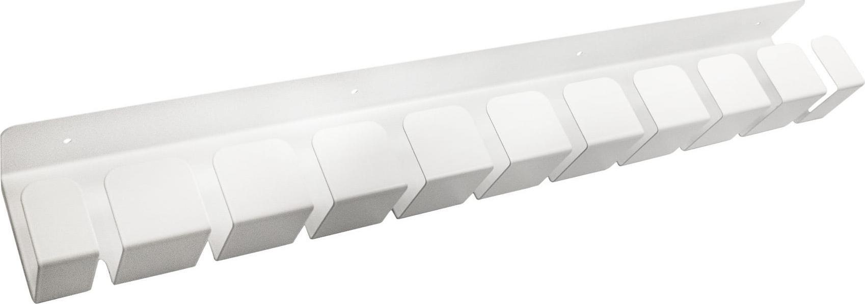 Organizer Wojtap Organizer kabli pod biurko 600 x 80 x 50 mm Grzebień - biały