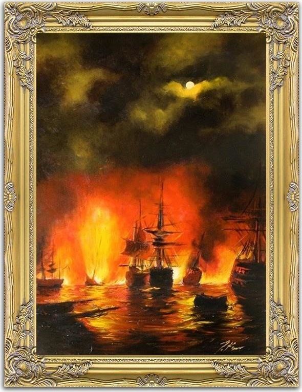 GO-BI Obraz Marynistyka ręcznie malowany 63x84cm uniwersalny