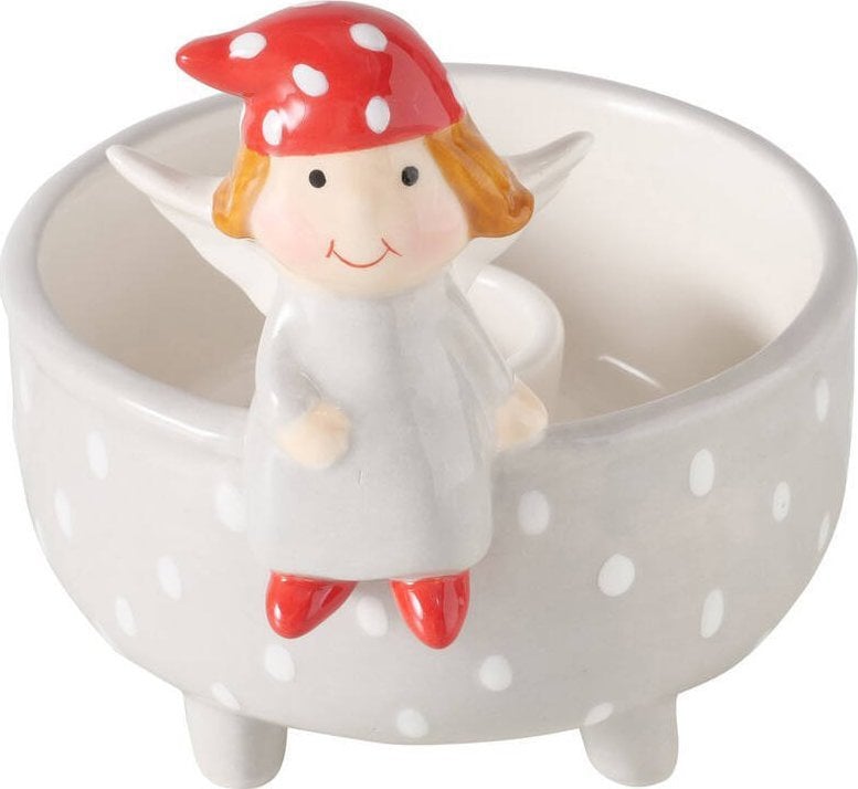 Boltze Home Świecznik z aniołkiem na pojedynczą świecę MALENA