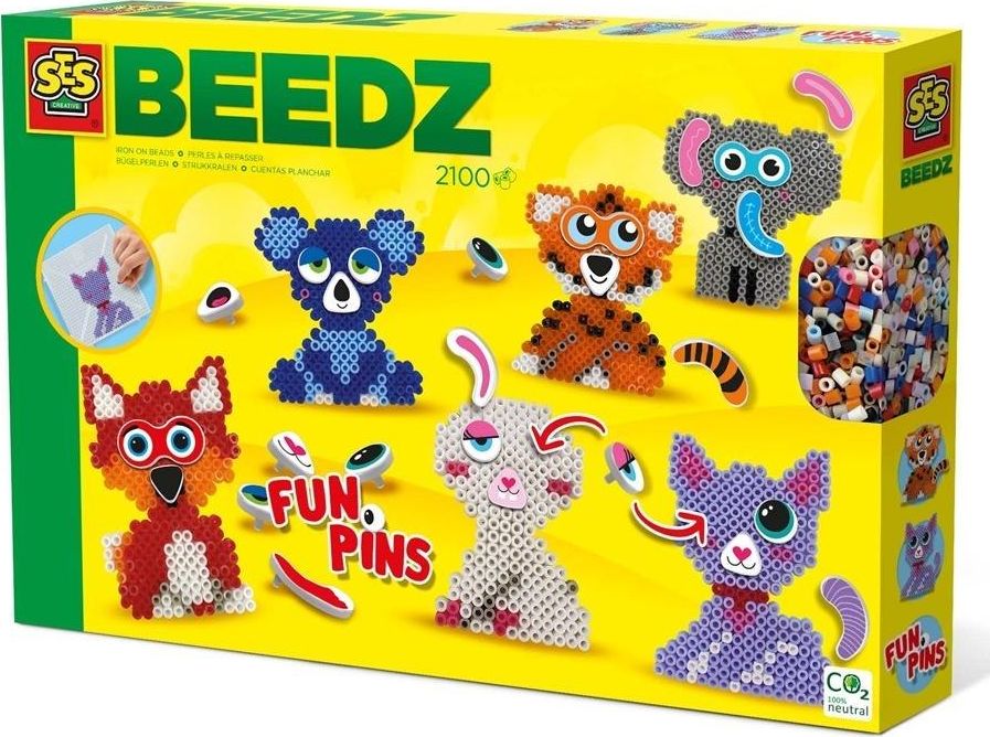 SES Koraliki do prasowanek - Zwierzaki FunPins