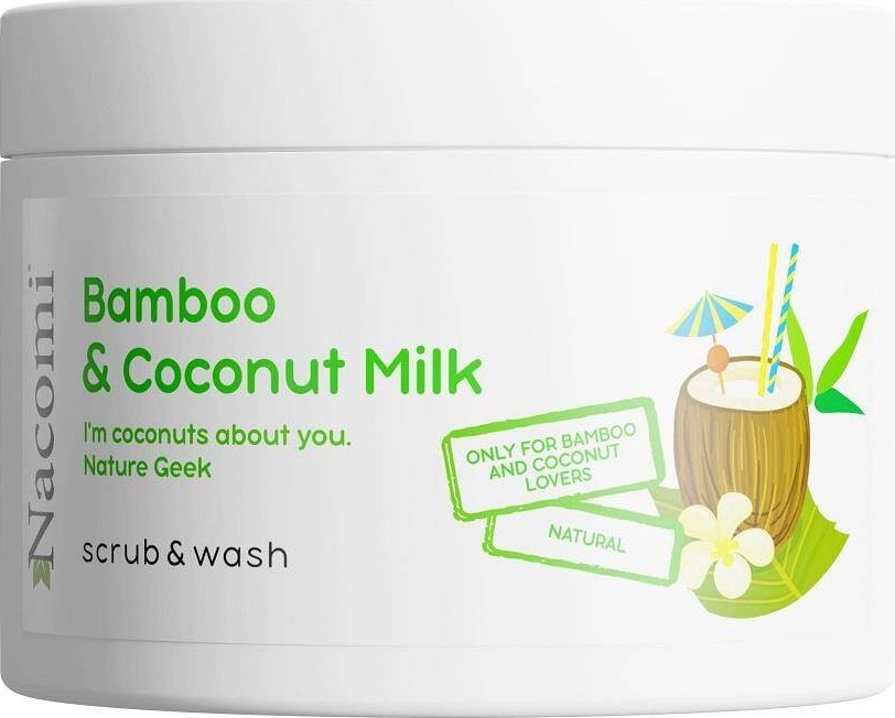 Nacomi Nacomi Piankowy peeling o zapachu bambusa i mleka kokosowego 180ml