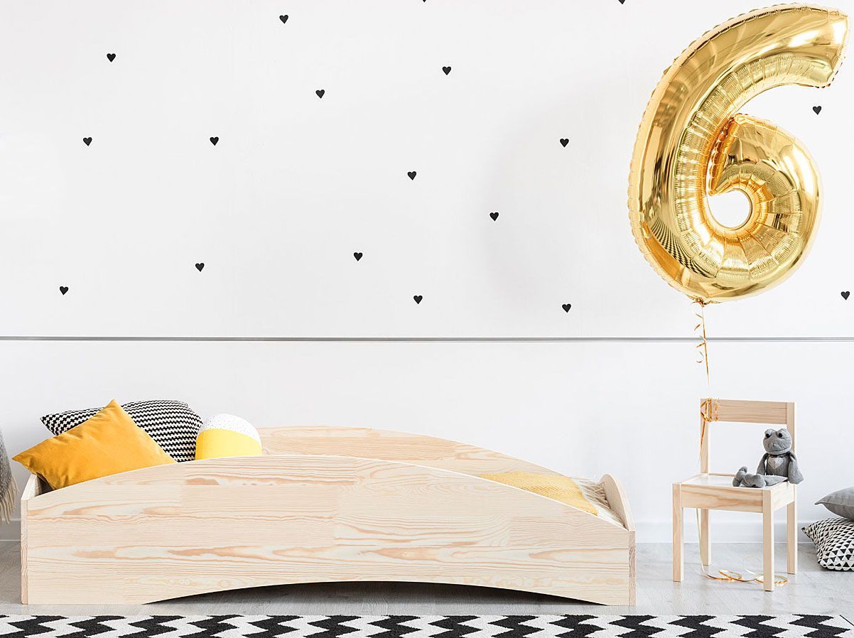 Elior Drewniane łóżko dziecięce Lexin 7X - 21 rozmiarów 90x140cm