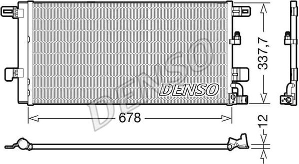 Denso Condenser, air conditioning8W0816421
