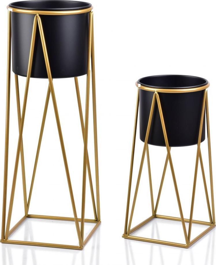 Lumarko Komplet 2 Osłonek Na Stojaku L:25x25xh71 M:22x22xh48cm!