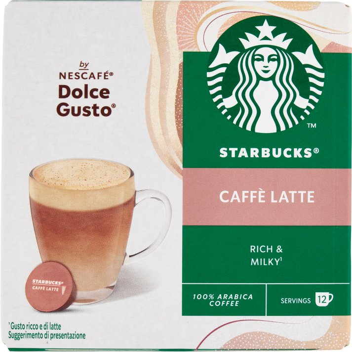 Kawa w kapsułkach Dolce Gusto Caffe Latte 121g - Starbucks