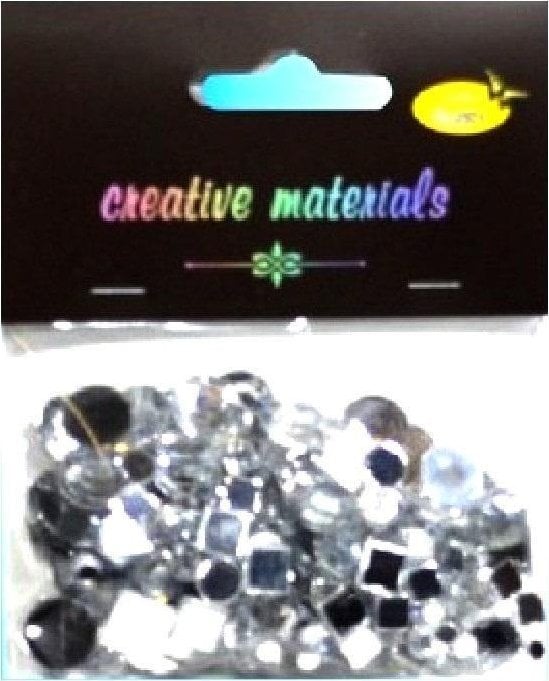 Elementy kryształkowe srebrne 4-12mm 25g