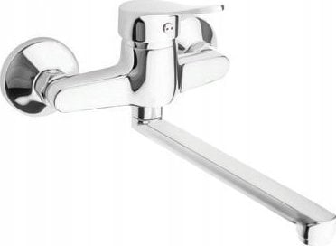 Bateria umywalkowa Ferro BAT. DECO ZLEWOZMYW. ŚCIENNA Z OBROT. WYLEWKĄ // BF.BDC5