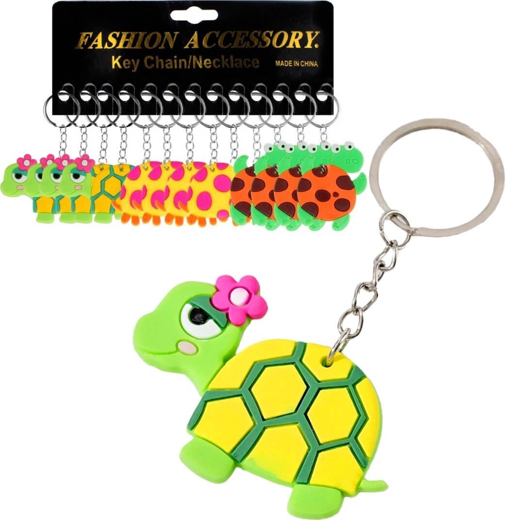 Figurka Trifox BRELOK ŻÓŁW GUMOWY 12szt