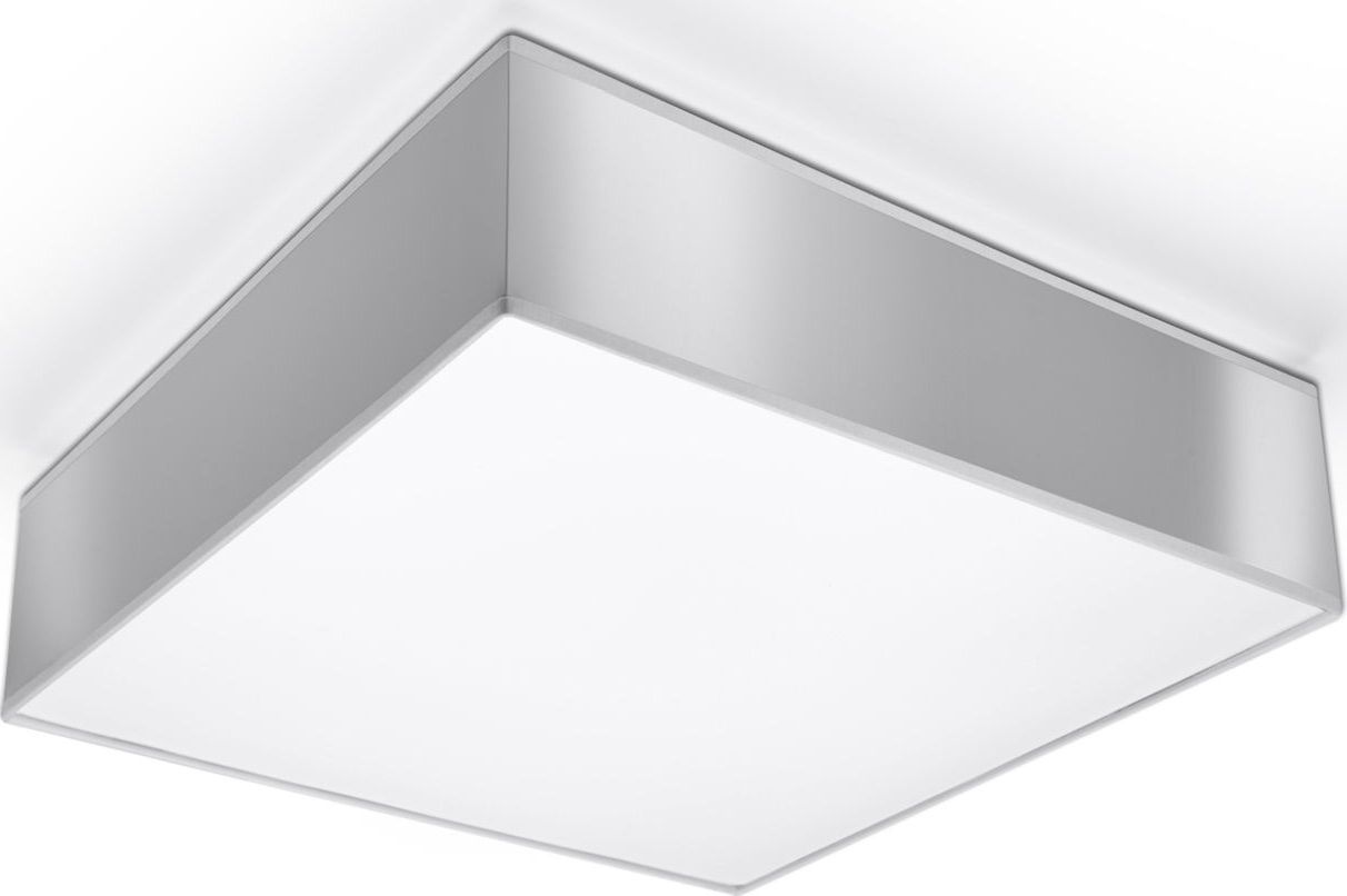 Lampa sufitowa Lumes Minimalistyczny kwadratowy plafon E796-Horux - szary