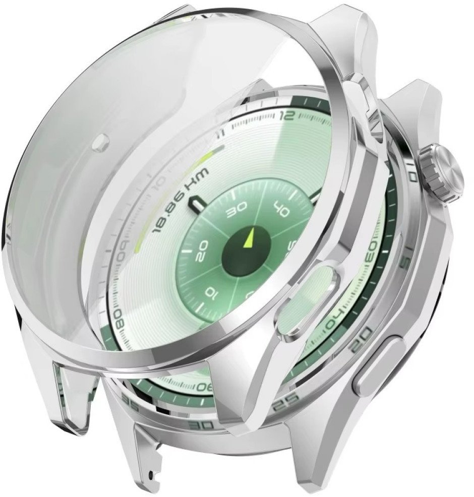 SILIKONOWE ETUI DO HUAWEI WATCH GT6 46MM SREBRNE