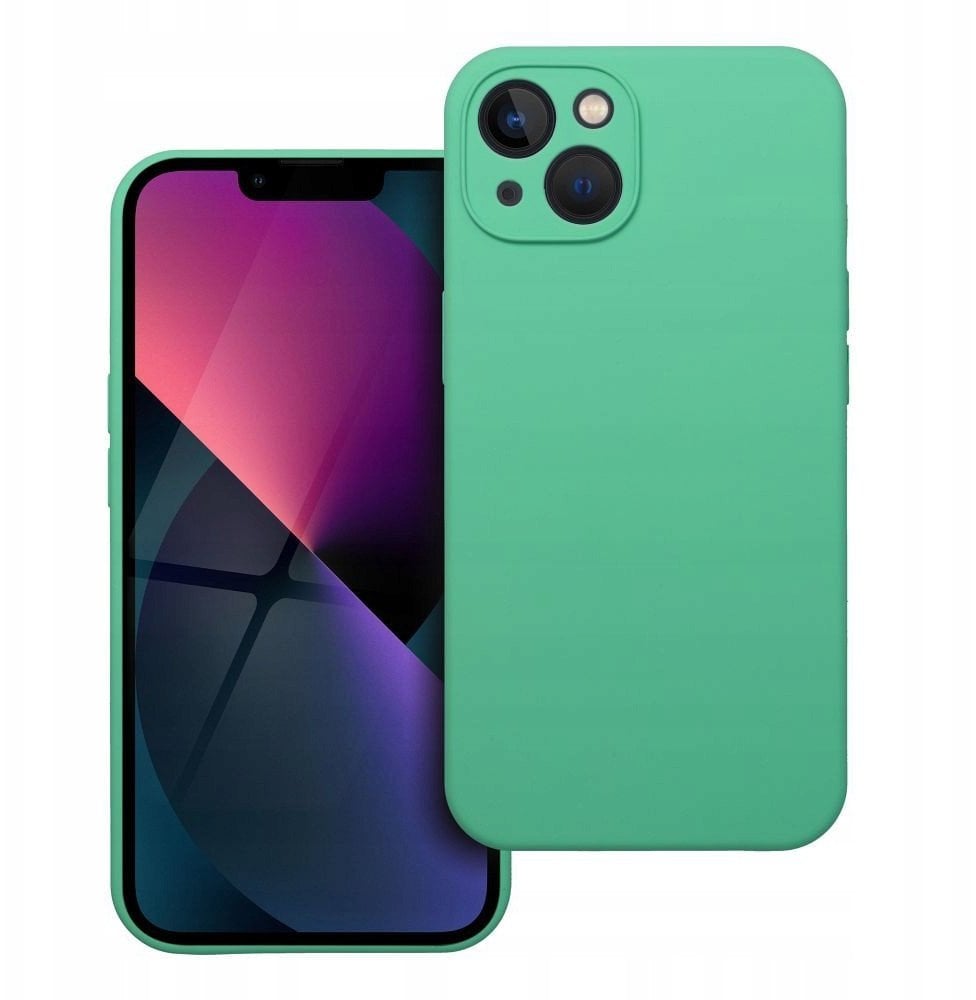 Futerał SILICONE 2mm do IPHONE 13 miętowy