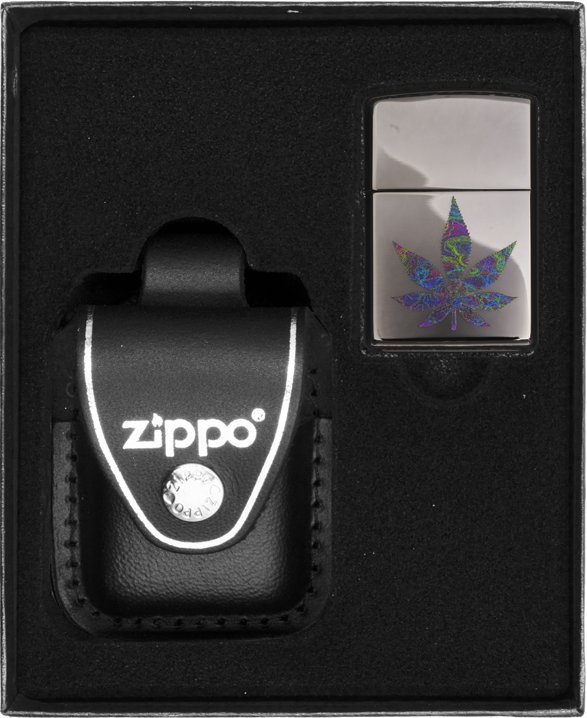 Zestaw ZIPPO Zapalniczka FUNKY CANNABIS Prezentowy No3