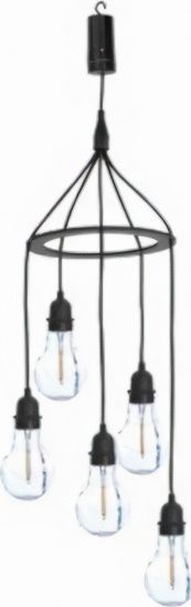Lampa wisząca lampa wisząca Lampka pęcherzykowa 1,5 V 6 x 12,3 cm przezroczysta