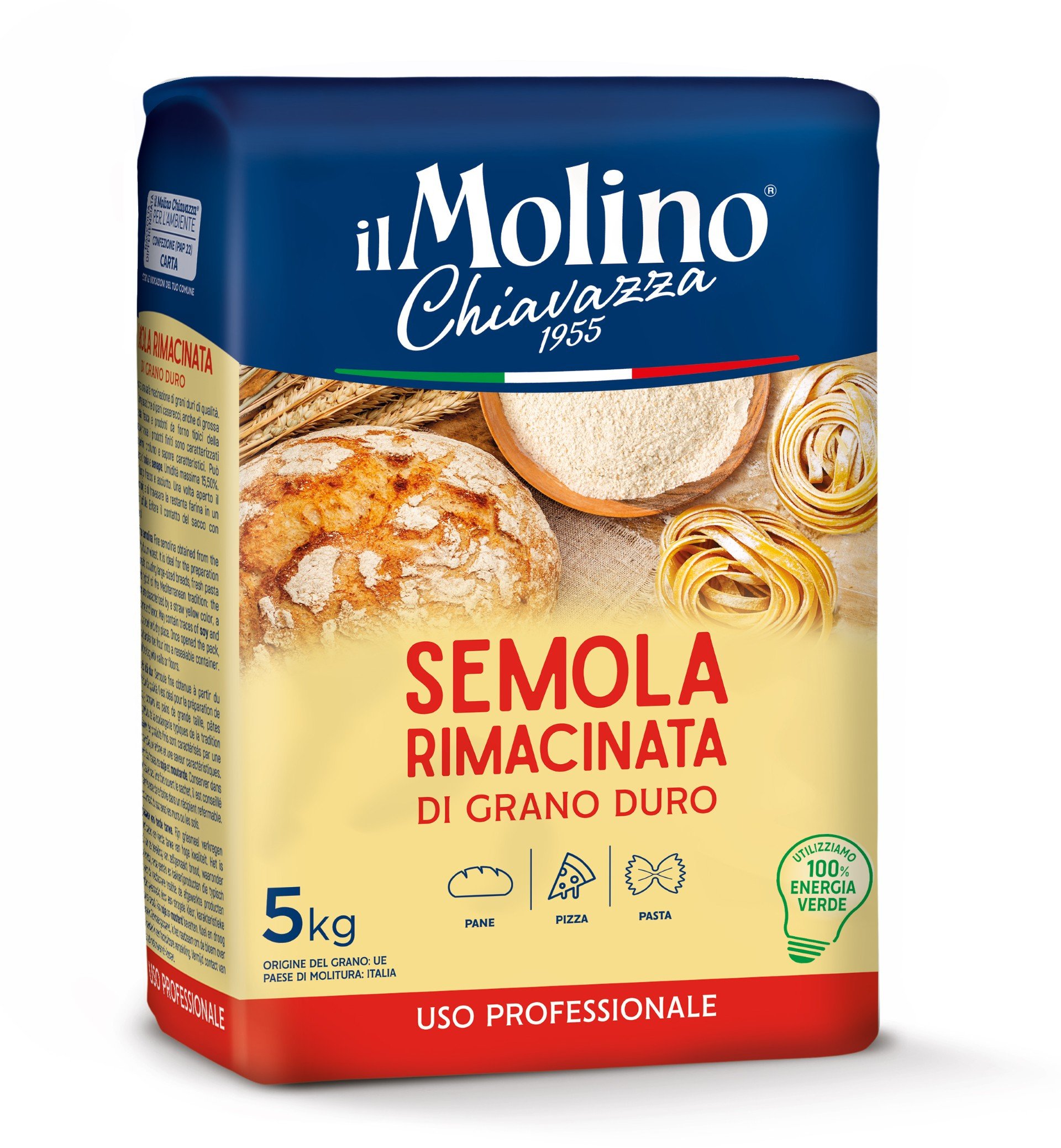 Mąka Semola di Grano Duro 5kg - il Molino Chiavazza