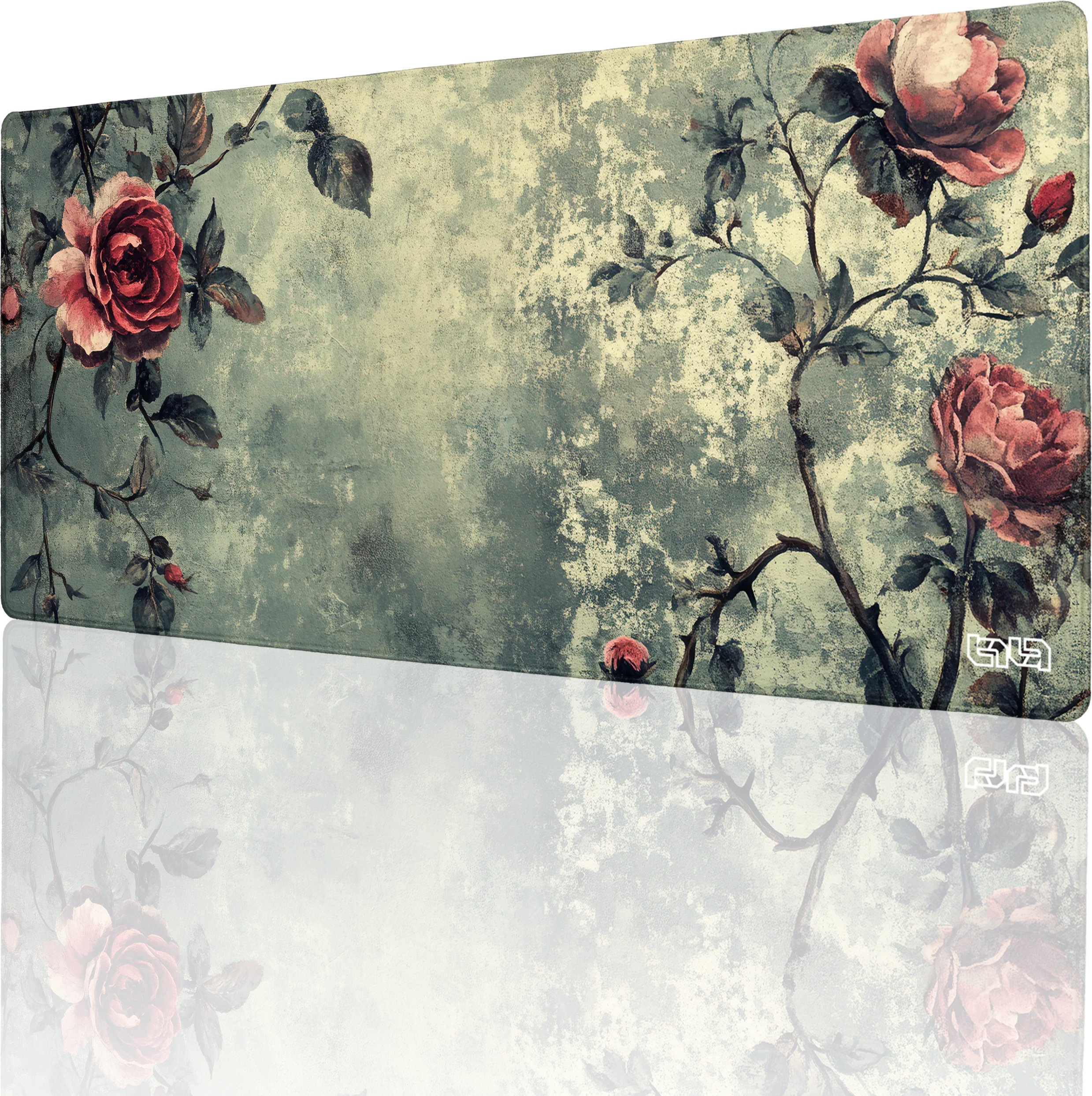 PODKŁADKA POD MYSZKĘ XXL Vintage Rose 90x40 TILT Antypoślizgowa Duża