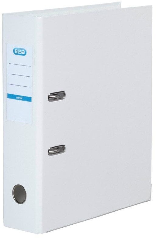 ELBA METAL BREVORDNER HVID A4 8 CM