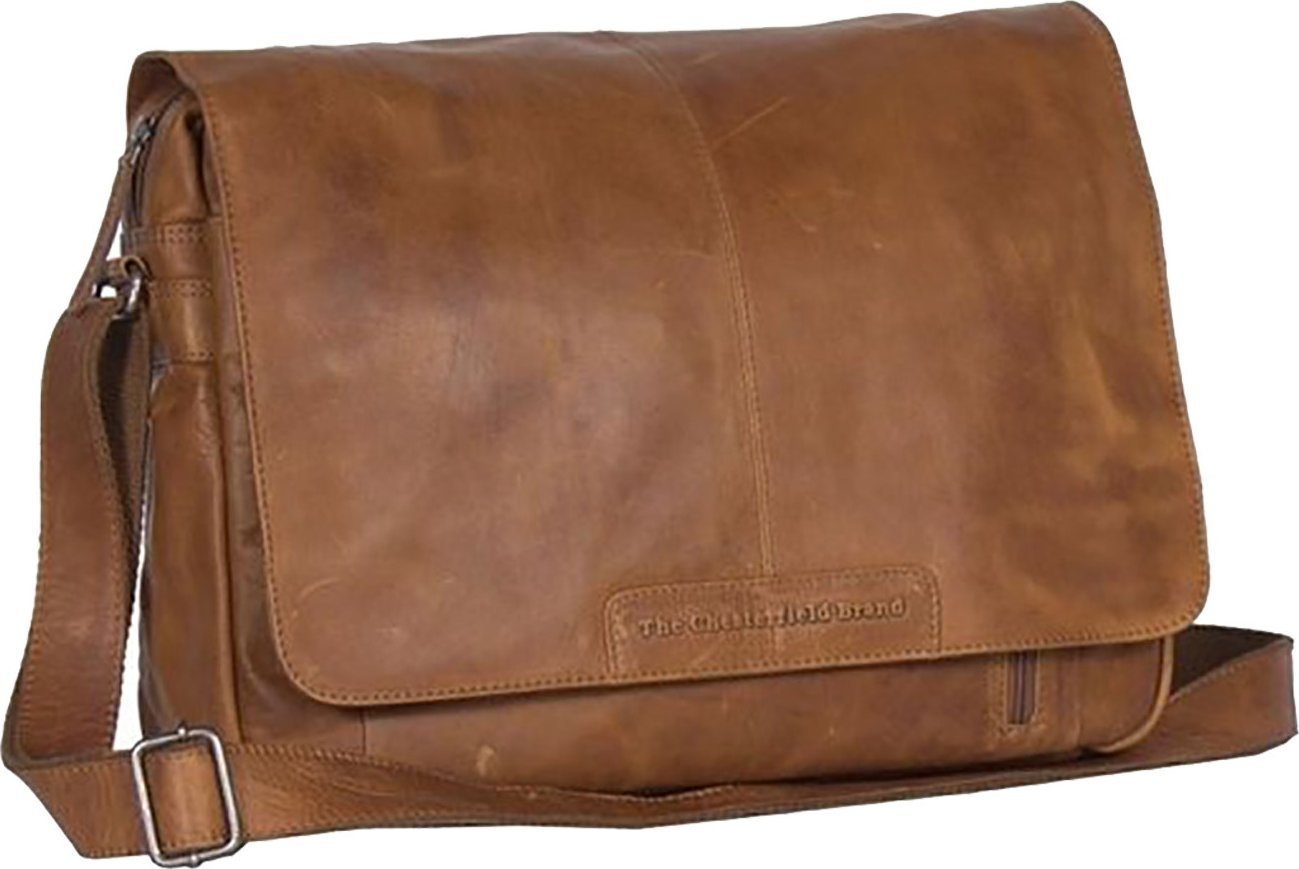 The Chesterfield Brand Richard -laukku 15,4" kannettavalle tietokoneelle, konjakki