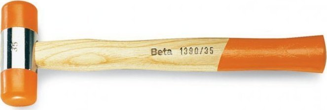 Beta Tools MÅOTEK MONTAÅ»OWY Z OBUCHAMI Z TWORZYWA SZTUCZNEGO 45MM