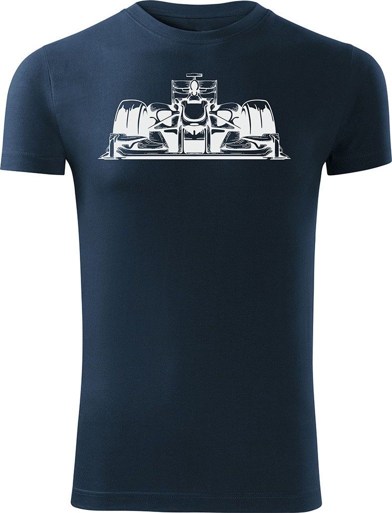 Topslang Koszulka z Formuła 1 męska granatowa SLIM XL