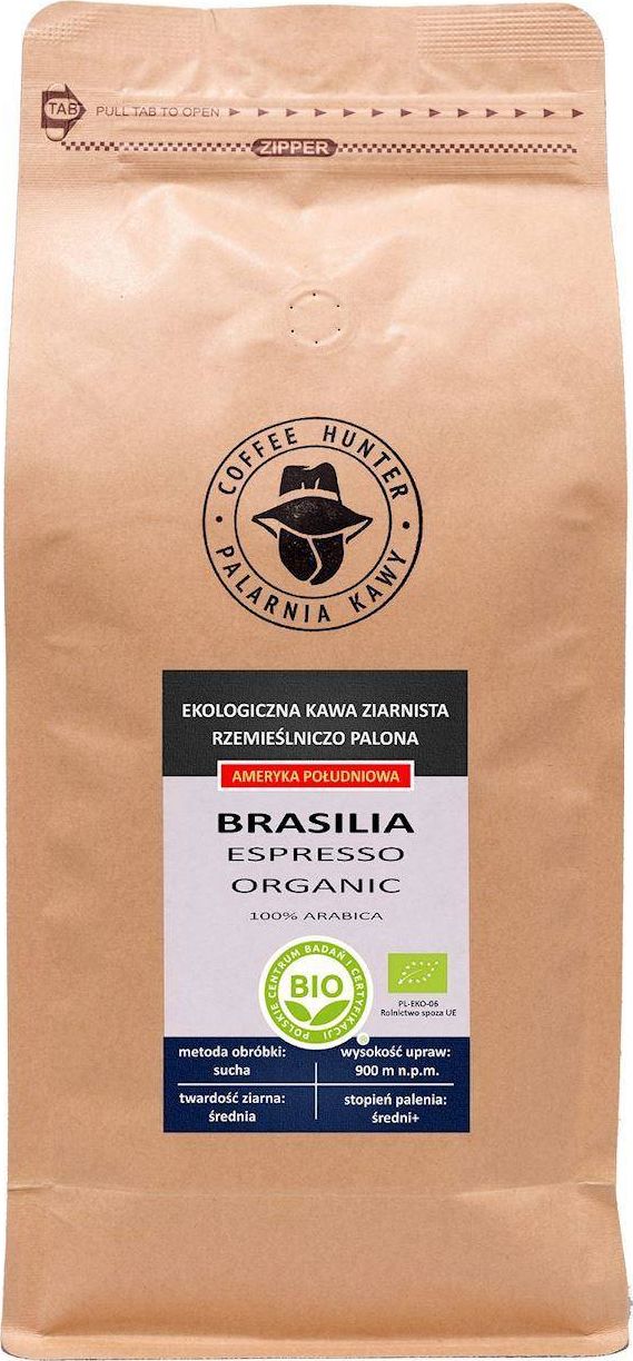 Kawa ziarnista Coffee Hunter Brasilia Espresso Organic 1 kg