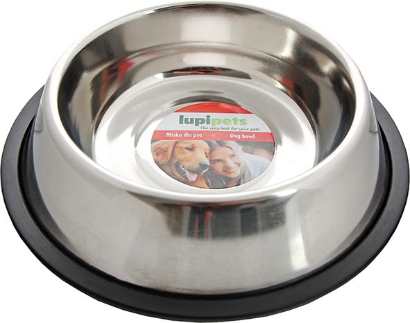 LUPI PETS MISKA METALOWA NA GUMIE 0,45L
