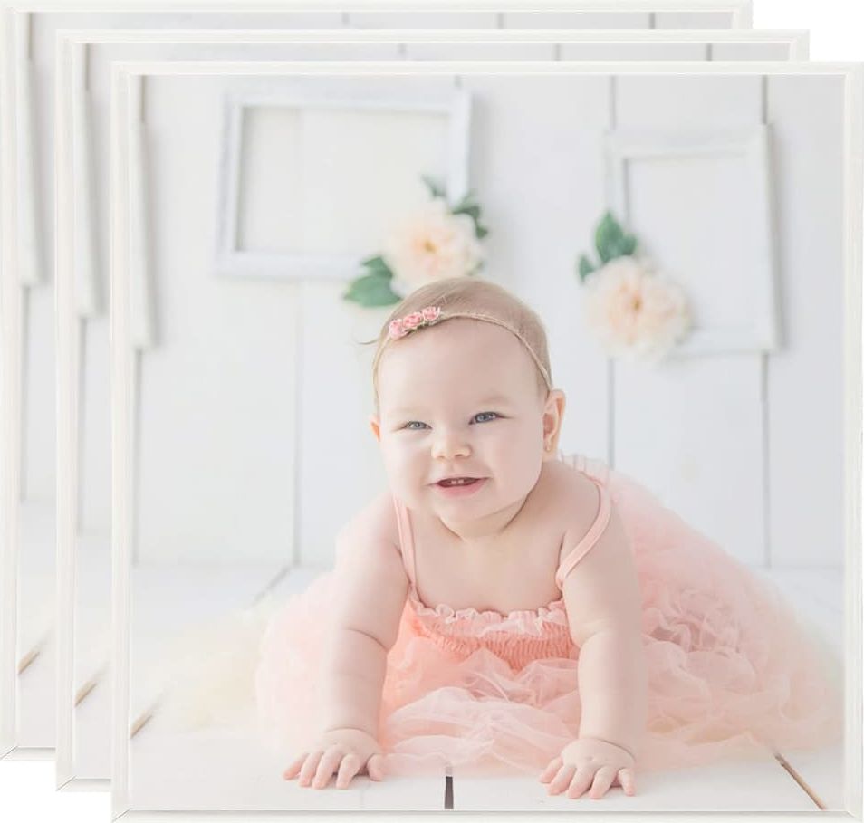 Ramka vidaXL Ramki na zdjęcia, 3 szt., ścienne lub stołowe, 40x40 cm, MDF