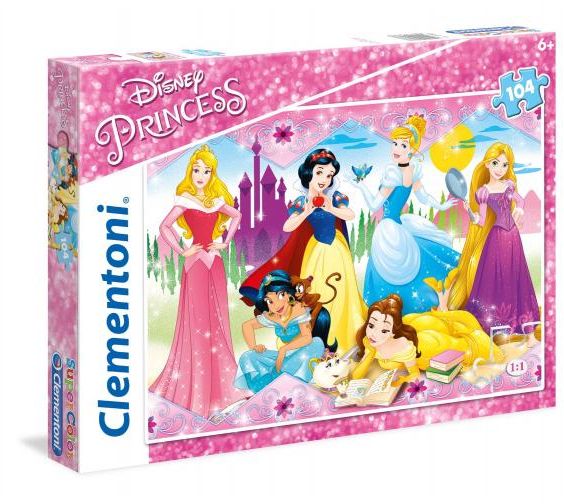 Clementoni Puzzle 104 elementy - Princess (27086 CLEMENTONI)
