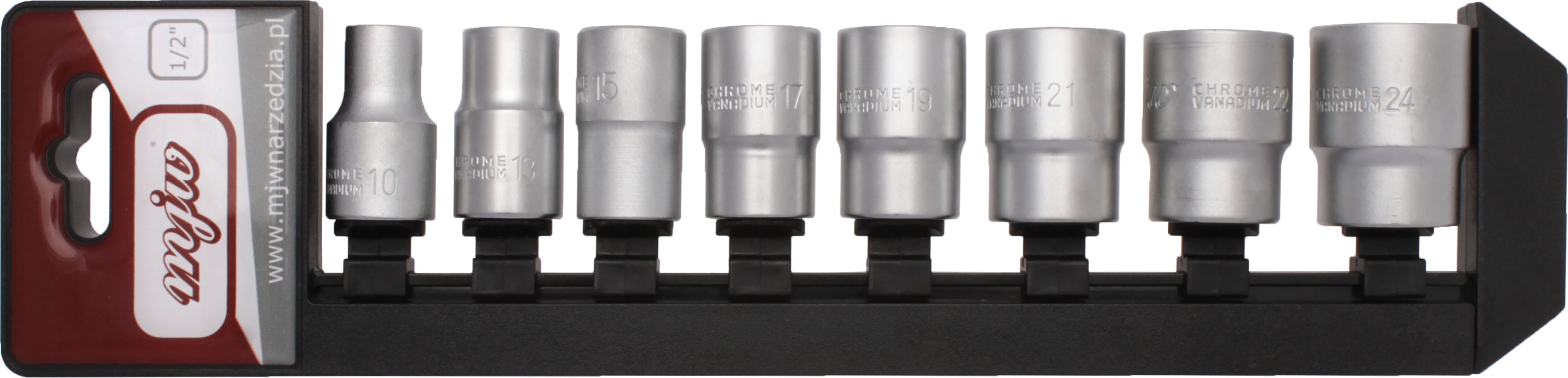 MJW Komplet nasadek 6-kątnych 1/2"