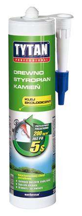 Tytan Klej ekologiczny TYTAN Drewno Styropian Kamień 310ml