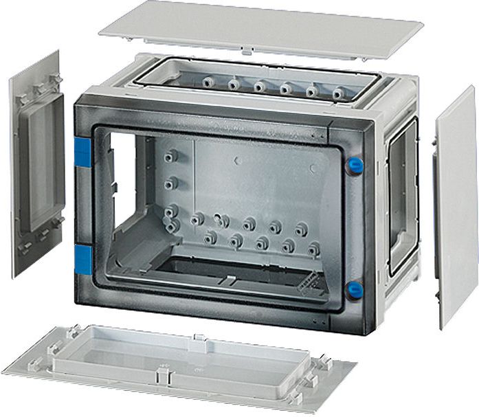 Hensel Obudowa pusta Enystar IP65 276x186x186mm drzwi przeźroczyste FP 0101 (68000205)