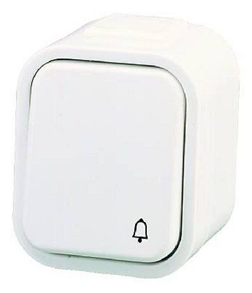 Zamel Przycisk bezprzewodowy hermetyczny Bulik 150m 12V biały (PDH-991)